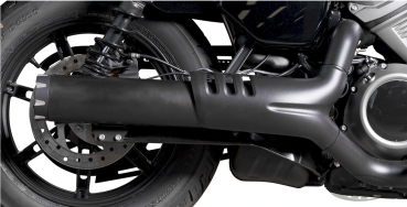 Preview: SLIP ON SCHALLDÄMPFERSATZ BLACK REVOLVER FÜR SPORTSTER RH 975 NIGHTSTER MIT EG ABE EURO 5